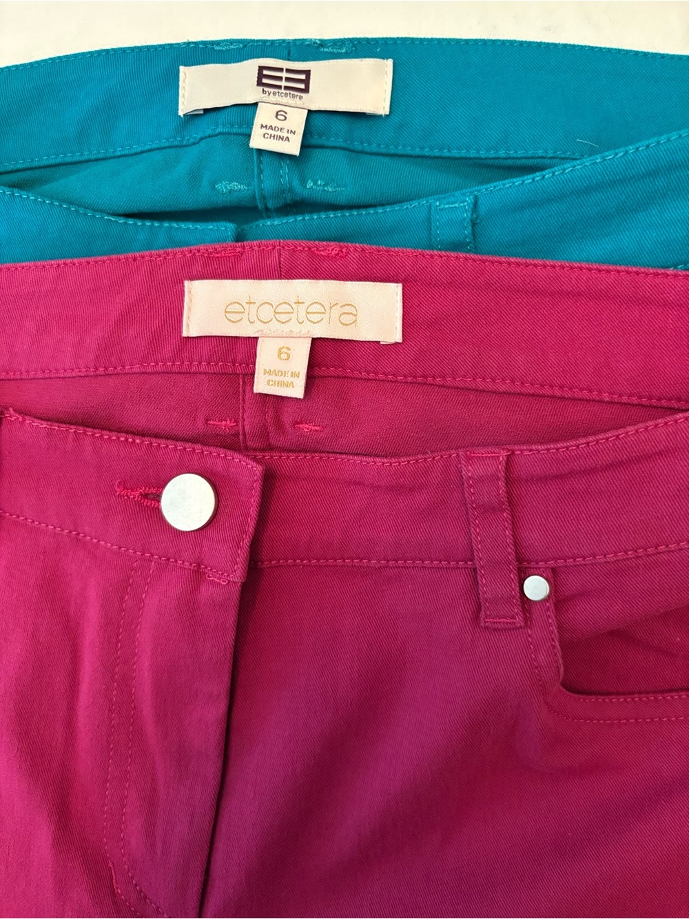 TWO pairs of Etcetera Pants 6